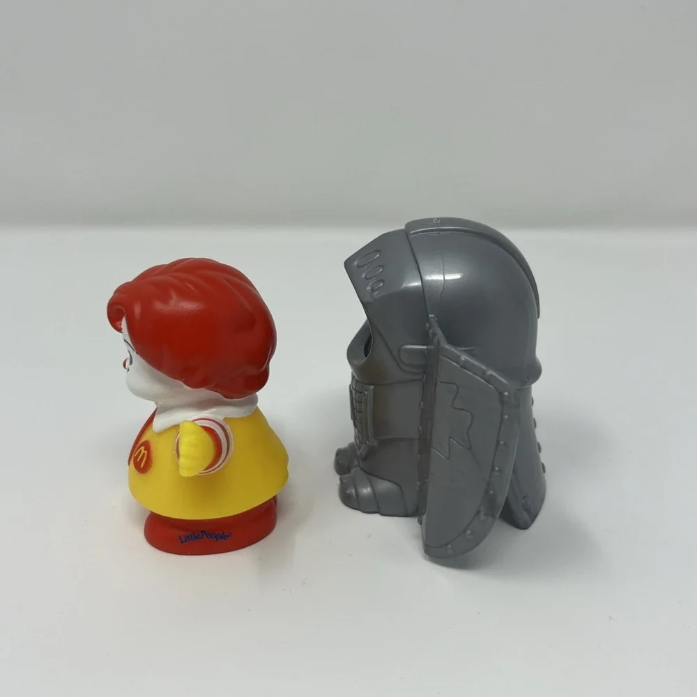 2005 Fisher Price Little People Ronald McDonald Knight 2pc Lot